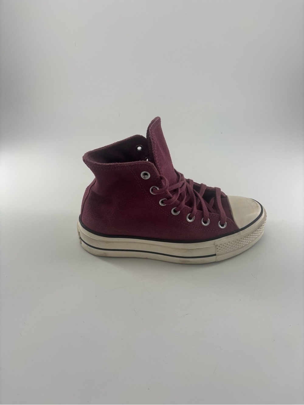 Converse Chuck Taylor Women’s Size 7 Purple Suede High Top Casual Sneakers